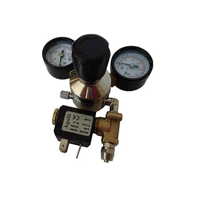 Reducer with Two High Pressure Gauge plus Electrovalve